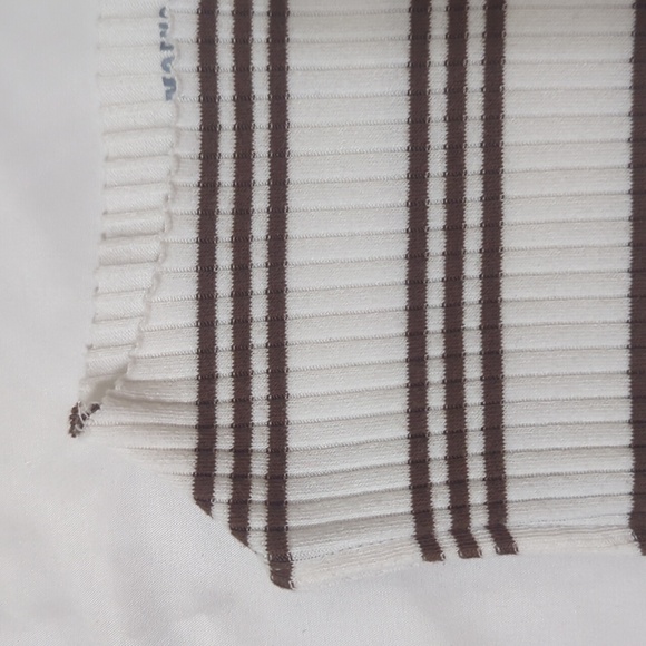 Anthropologie Maeve Mock Neck Tank, Color White/Tan Size XS - Picture 10 of 16